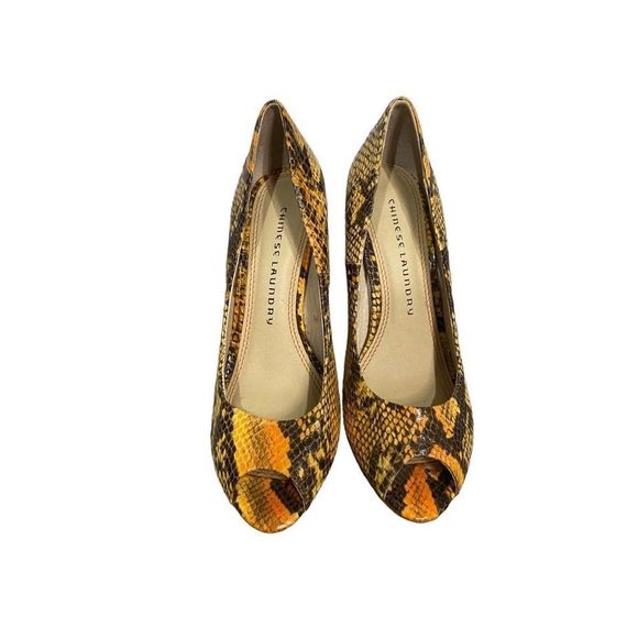 Chinese Laundry Count Down Faux Snake Skin Stiletto Heels - Picture 7 of 7